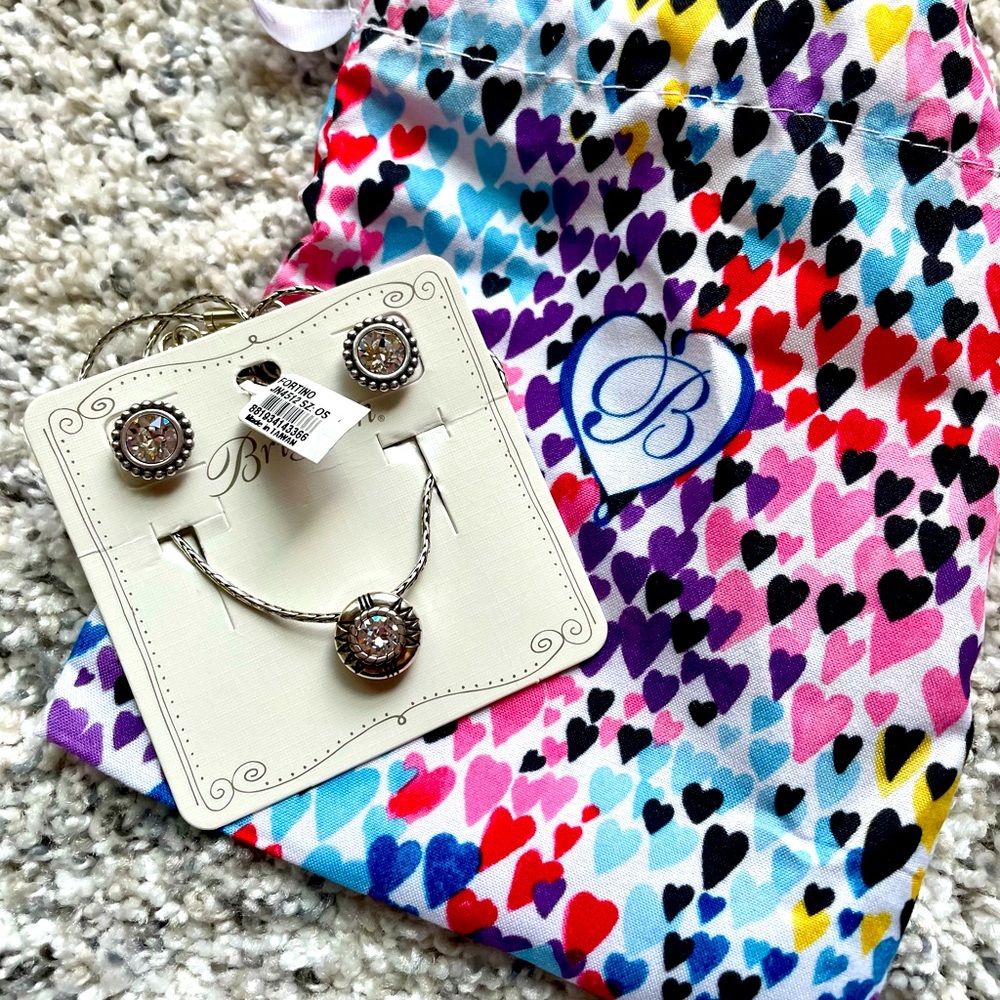 NWT Brighton Twinkle Earrings and Fortino Necklace